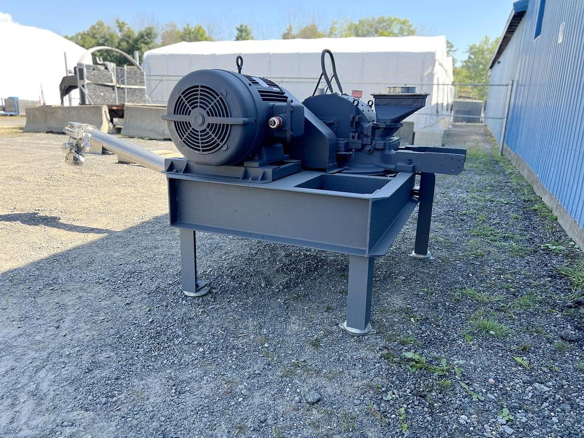 Used Used Mikro Pulverizer Hammermill, Swinging Hammers, 60 HP , With Screw Conveyor