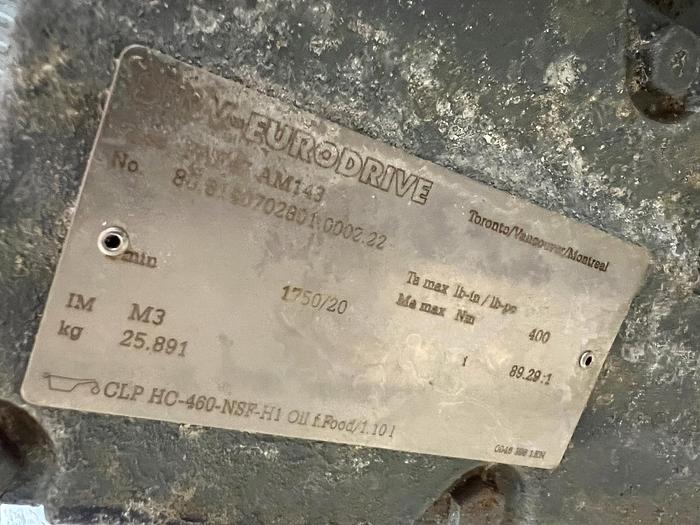 Used USED ROTARY AIR LOCK VALVE, SIZE: 8" X 8", STAINLESS STEEL, CLEAN-IN-PLACE