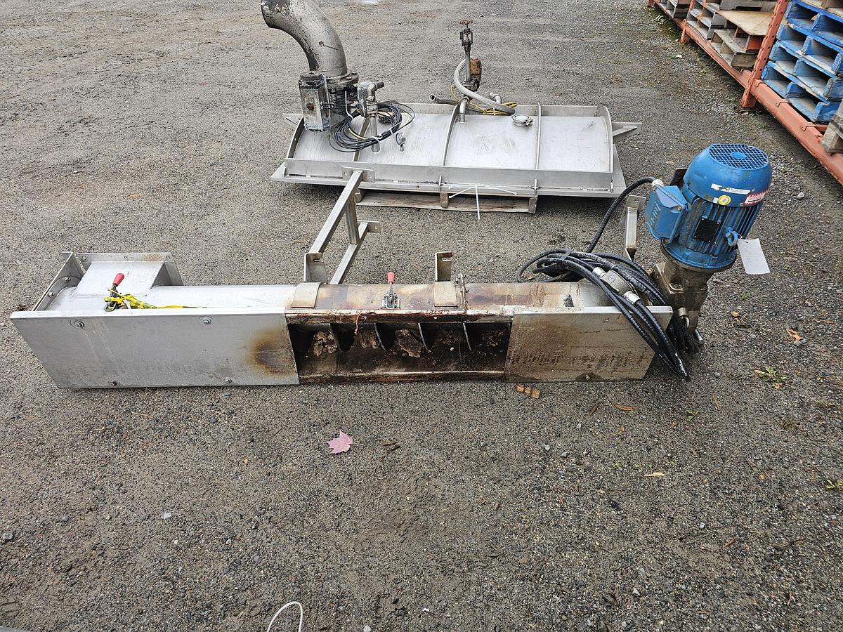 Used Used Law Marot Milpro screw conveyor, 10'' Wide x 79'' Long