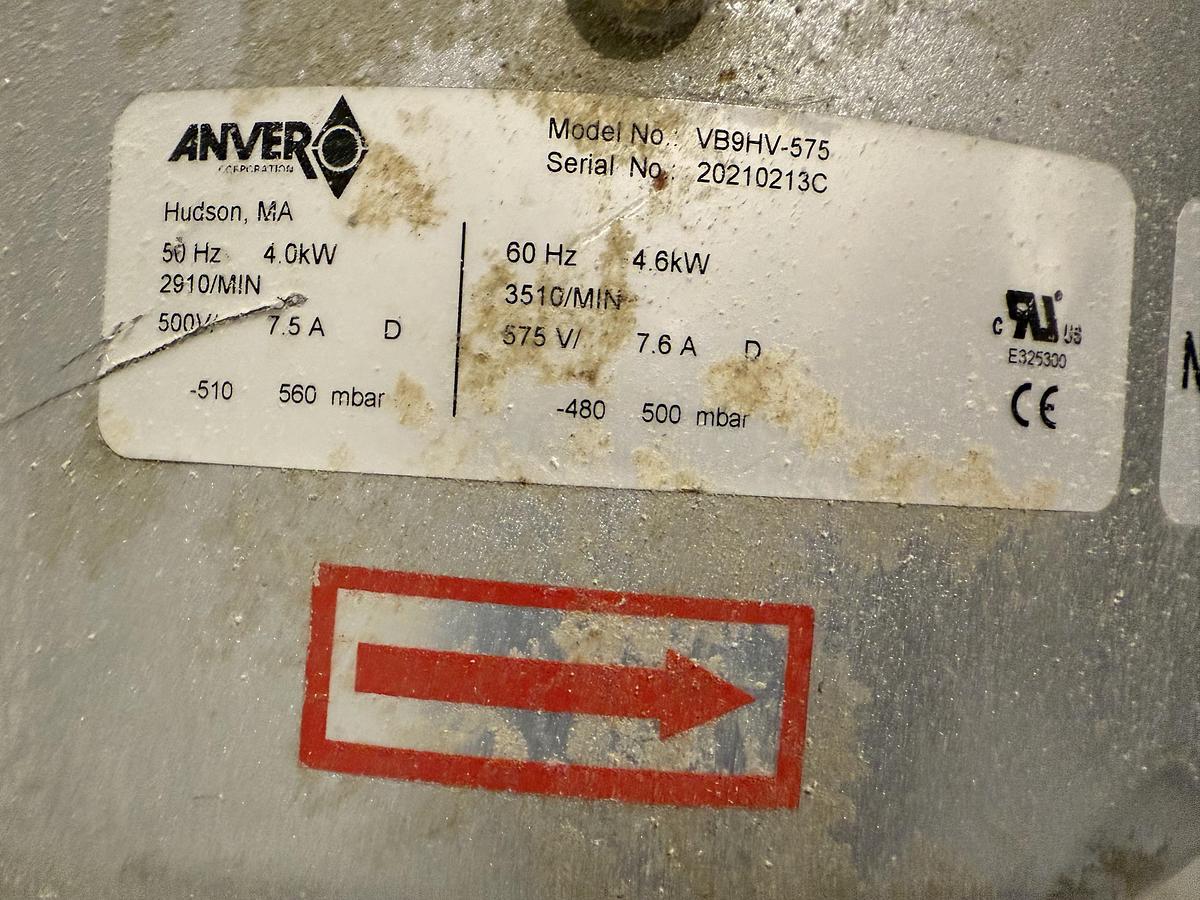 Used Used Acculift Free Standing Jib Crane with Vacuum Tube Lift System for 70 Lbs. Paper Type Bags