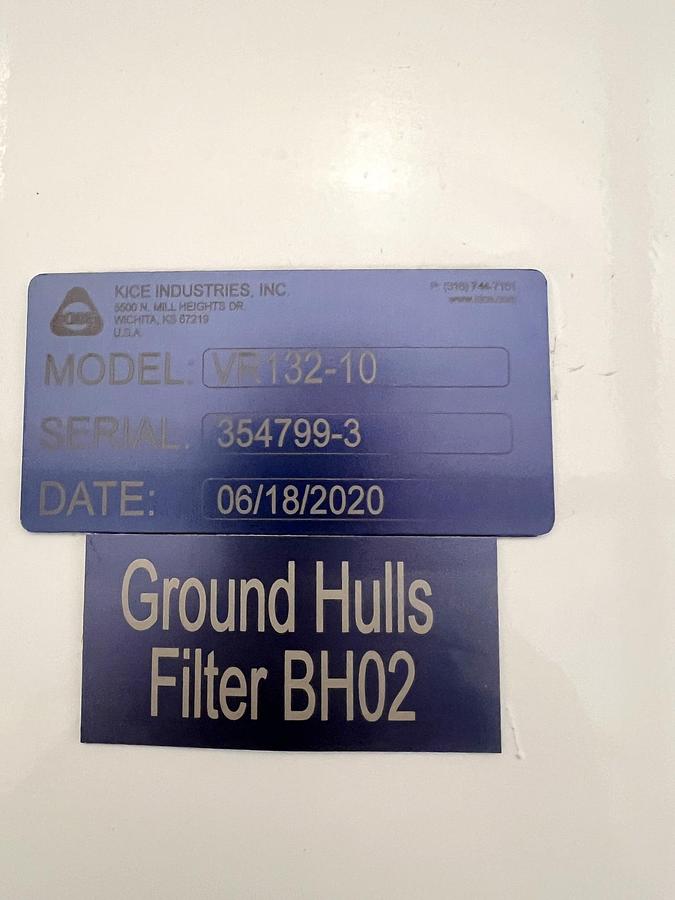 Used Used Kice XP Venturi Jet Filter, With Rotary Airlock & Fan