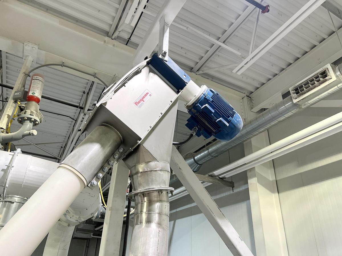 Used Used Flexicon Screw Conveyor & Stainless Steel Hopper