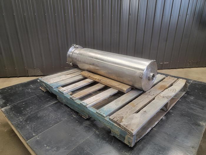 Used USED FILTER, BASKET TYPE, 2" INLET/OUTLET, STAINLESS STEEL, JACKETED