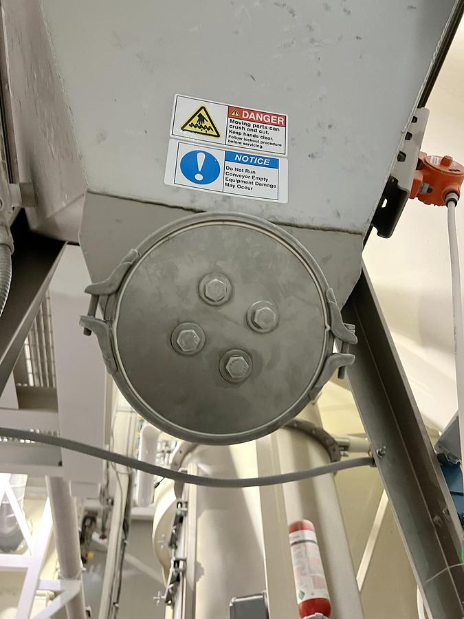 Used Used Flexicon Screw Conveyor & Stainless Steel Hopper