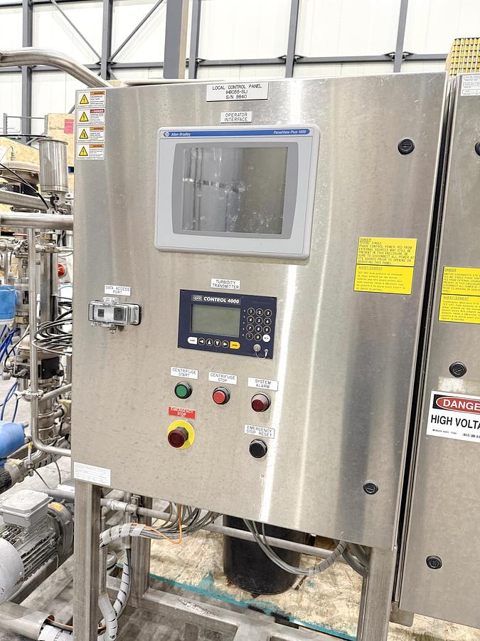 Used Used GEA Westfalia Clarifier Skid, Model GSC 18-06-577