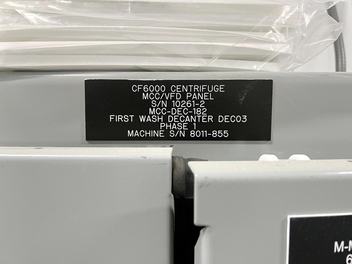 Used Used GEA Westfalia Decanter Centrifuge, Model Protein Master CF 6000