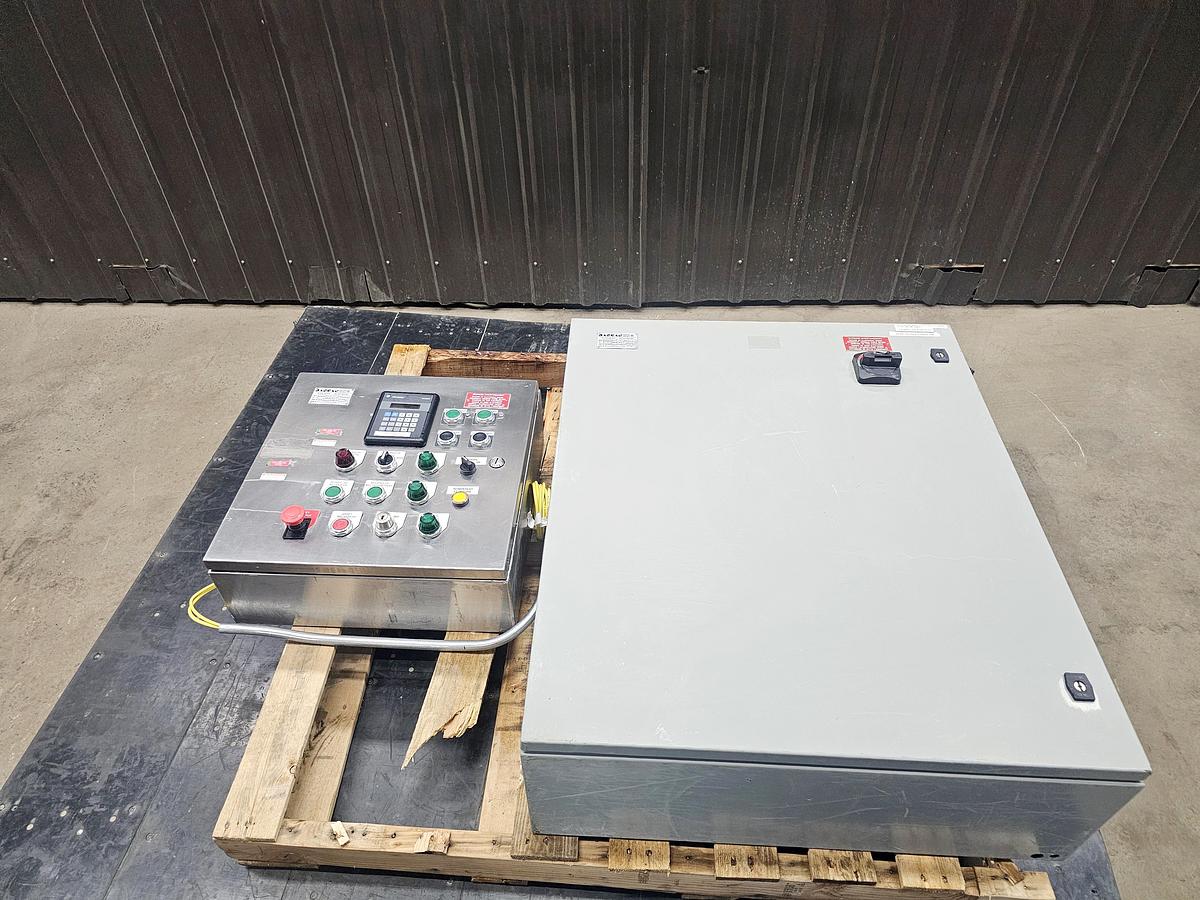 Used Used A&M Process Equipment Double Cone Blender, With Safety cage