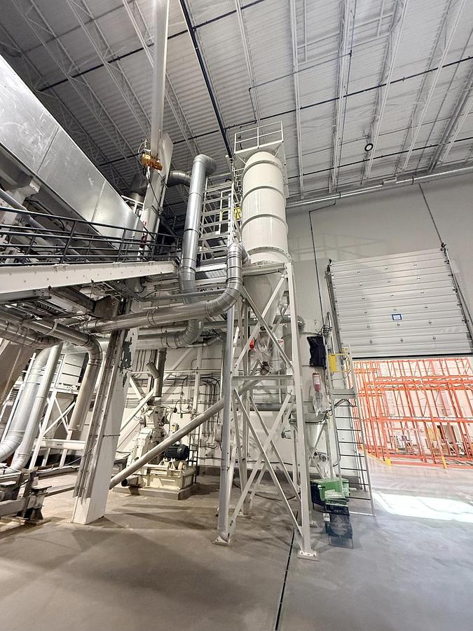 Used Used Kice Venturi Jet Filter, With Rotary Airlock, Cyclone & Fan