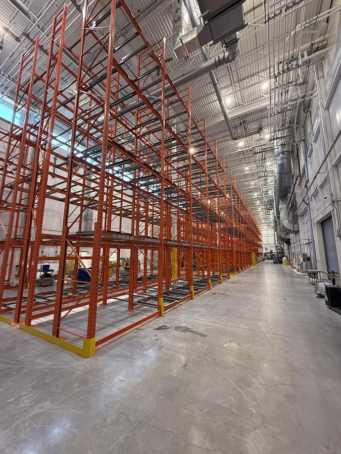 Used Used North American Steel - Redi-Rack Style - Push Back System - 1920 Pallet Positions