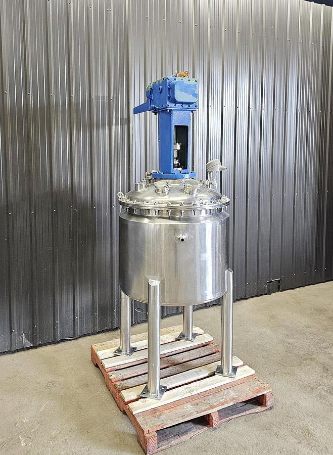 Used Used 70 Gallon Jacketed Tank (Reactor), Stainless Steel, With Mixer