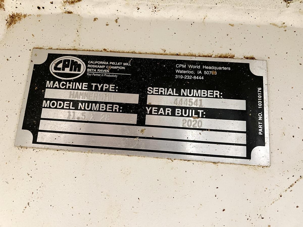 Used Used CPM Roskamp Champion 40 HP Hammermill, With Rotary Feeder