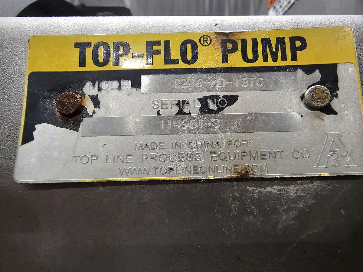 Used Used Top-Flo Centrifugal Pump, 2" X 1.5", 5 HP