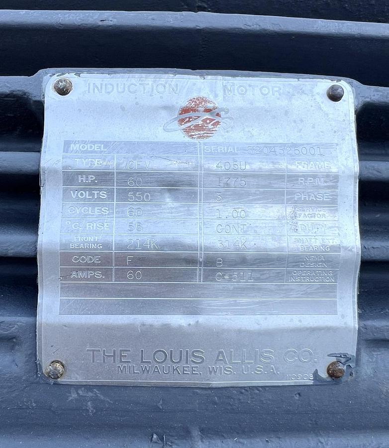 Used Used Mikro Pulverizer Hammermill, Swinging Hammers, 60 HP , With Screw Conveyor