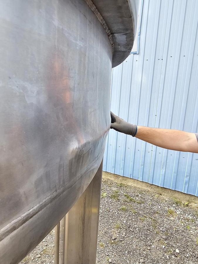 Used Used 2500 Gallon Jacketed Tank, 316 Stainless Steel, With Mixer