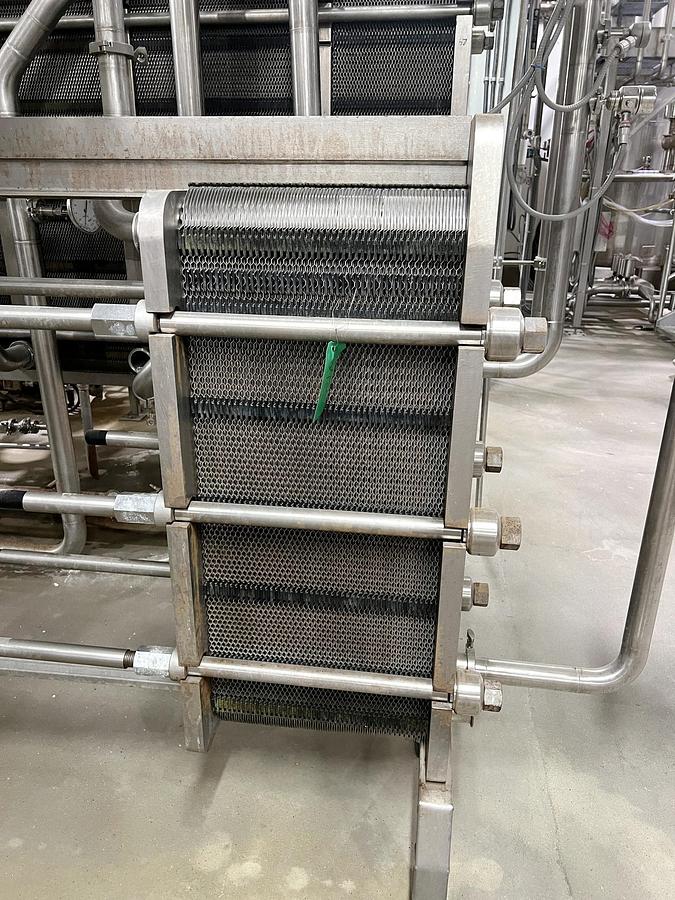 Used Used Alfa Laval Plate Heat Exchanger, Model Front6-FRD, 172.4 Sq.ft