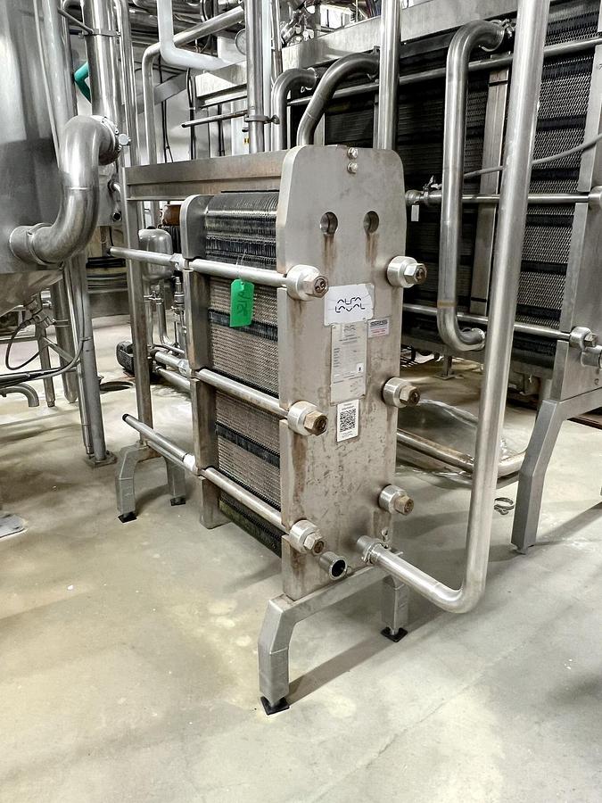 Used Used Alfa Laval Plate Heat Exchanger, Model Front6-FRD, 172.4 Sq.ft