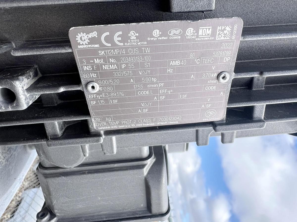 Used Unused 2500 Gallon Jacketed Tank, 316L Stainless Steel, With Scrape Agitation