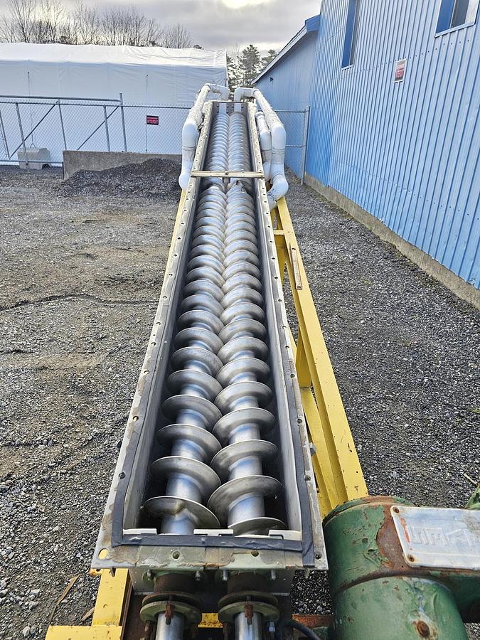 Used Used Holoflite Screw Conveyor/Dryer, 14'' Diameter X 168'' Long