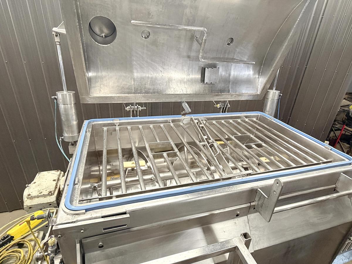 Used Used Mepaco Jacketed Double Ribbon Blender, 2 Cubic Feet