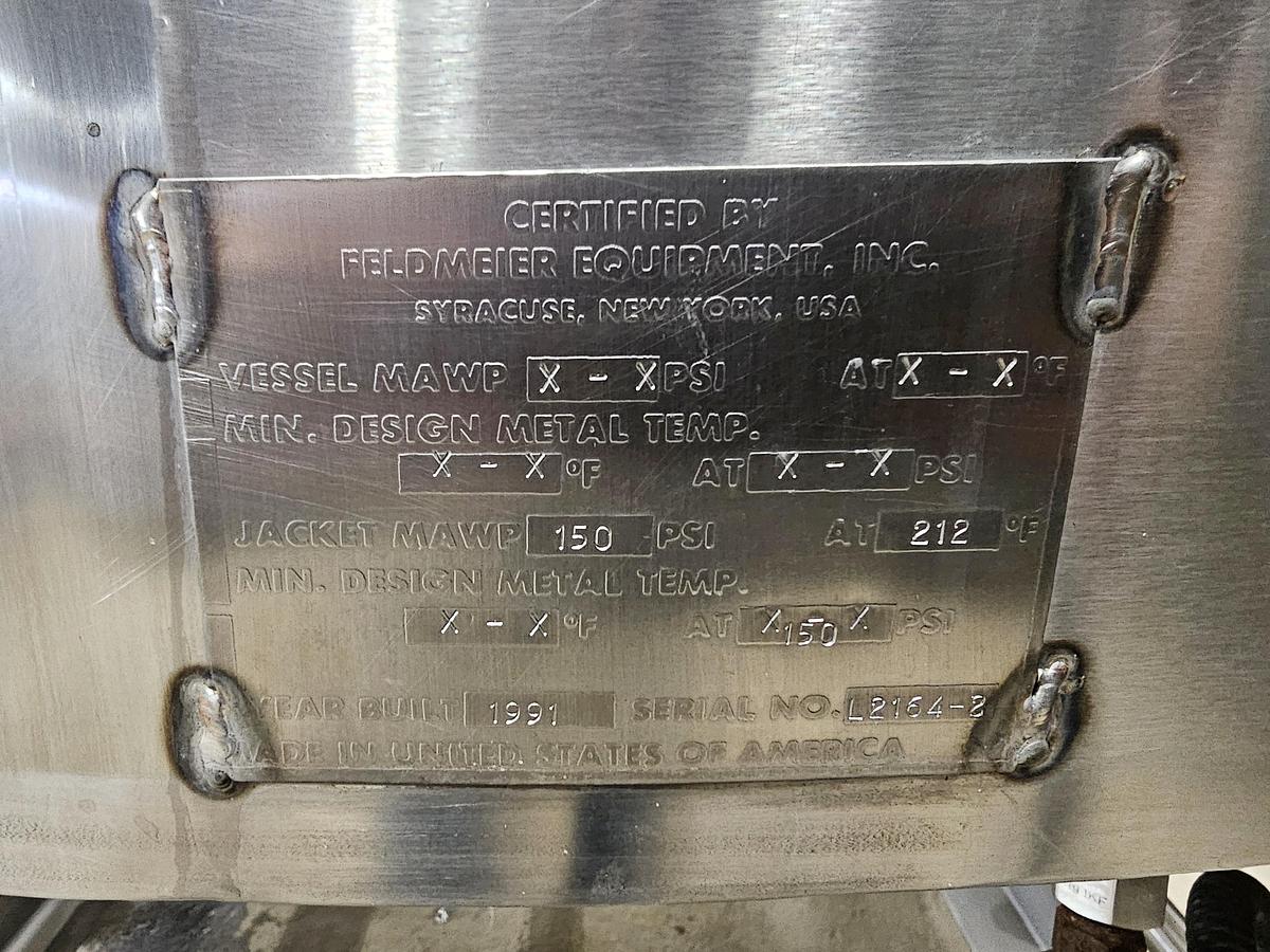 Used Metcalfe Auctions Mississauga - Lot 65 Stainless steel jacketed mix tank