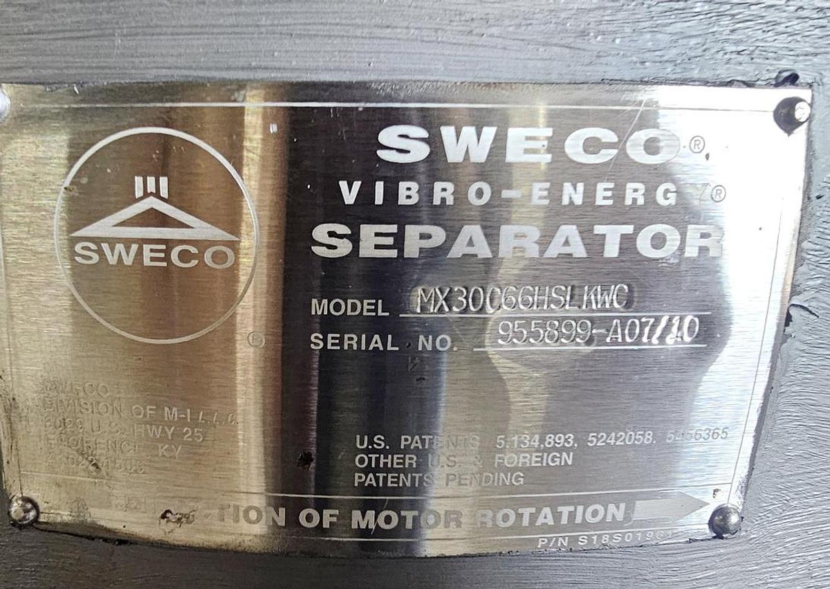 Used Used Sweco Vibrating Screen, 30''