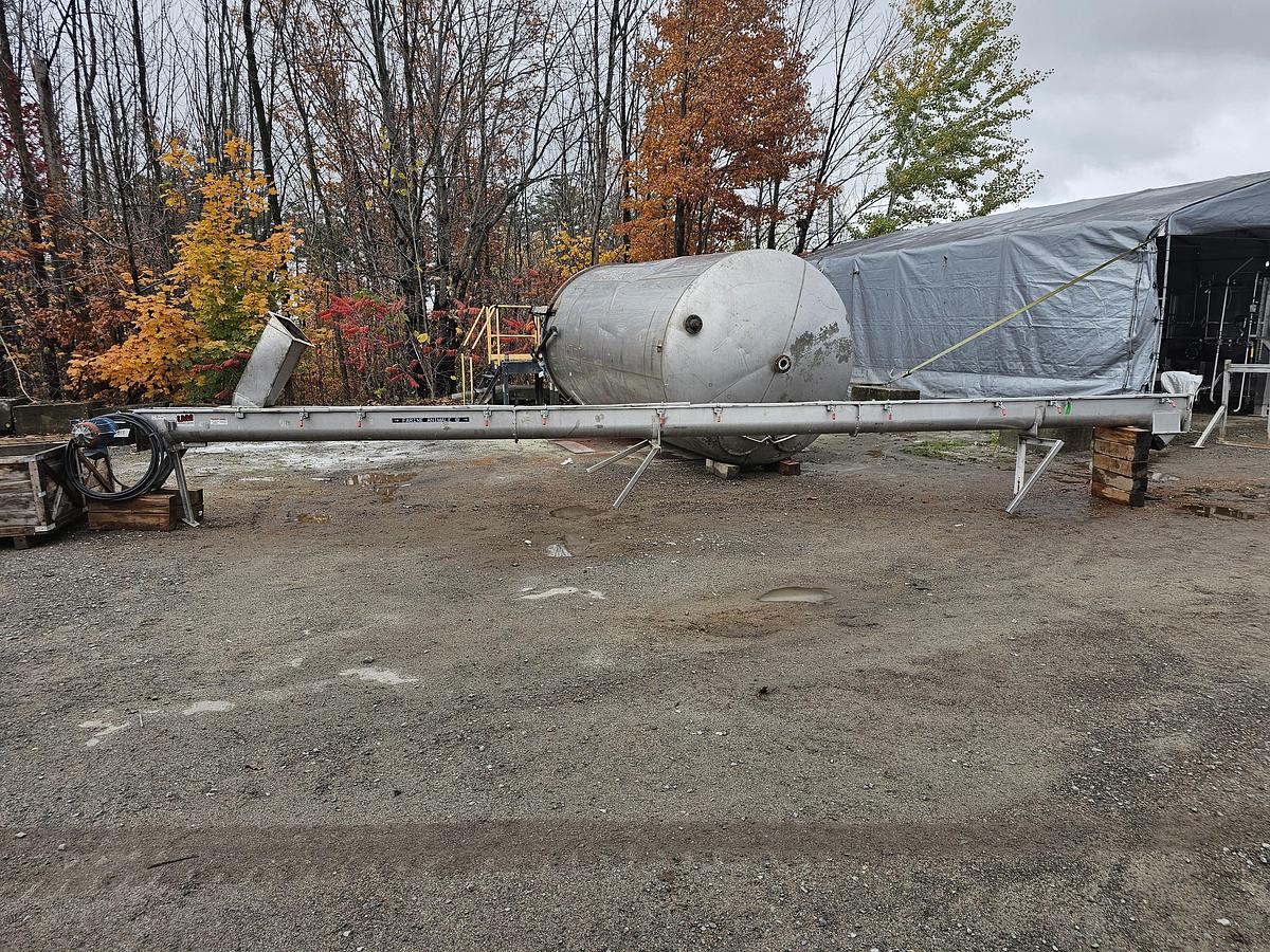 Used Used Law Marot Milpro screw conveyor, 10'' Wide x 360'' Long