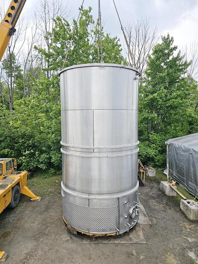 Used Used 15,000 Gallon Jacketed Tank, Stainless Steel