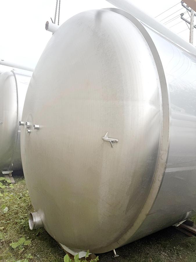 Used Used 5000 Gallon Jacketed Tank, 304 Stainless Steel