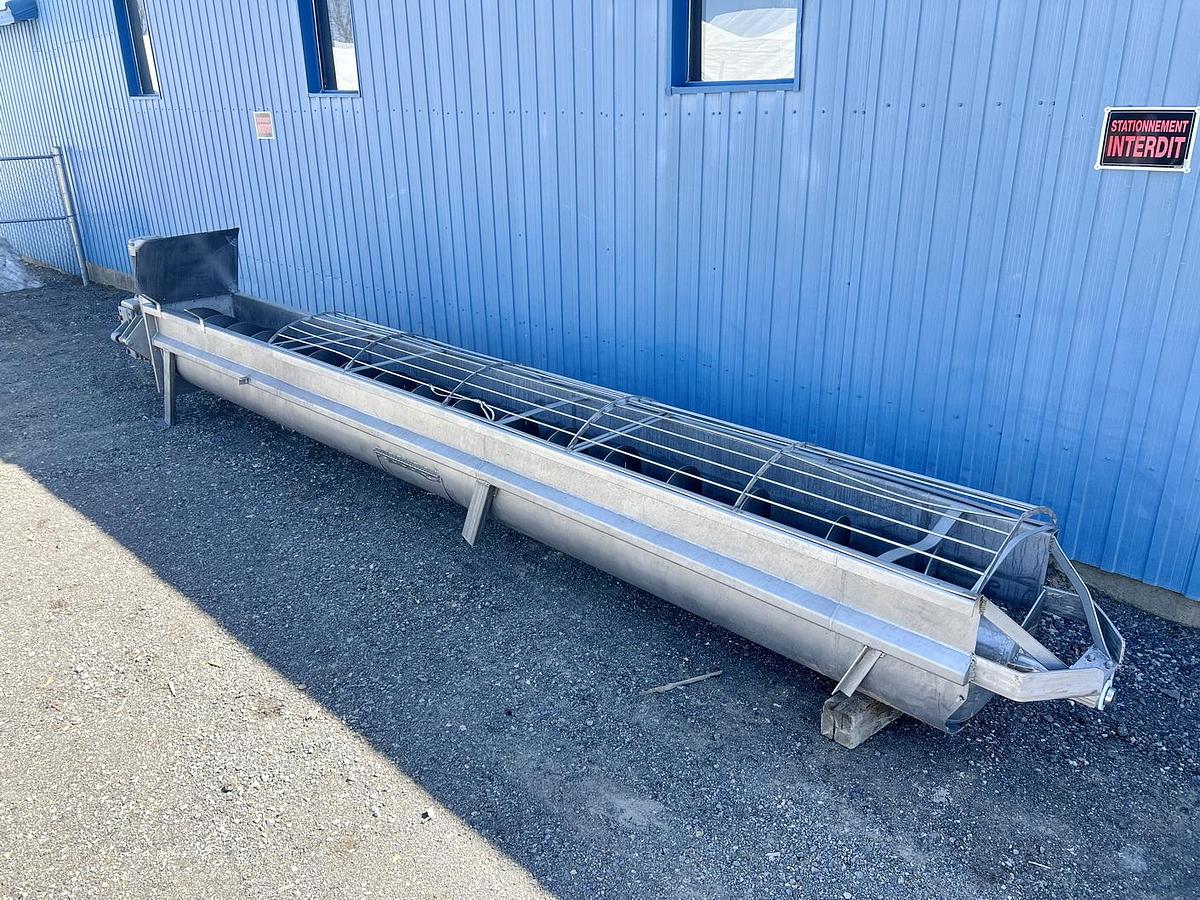 Used Used Screw Conveyor, 24’’ Diameter x 252’’ Long