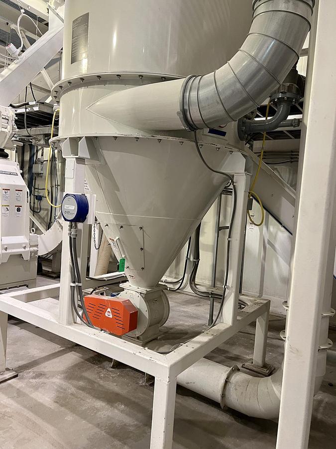 Used Used Kice Venturi Jet Filter, With Rotary Airlock, Cyclone & Fan