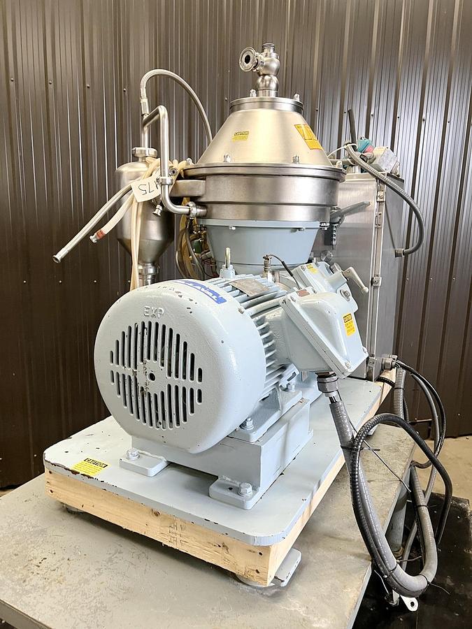 Used Used Alfa Laval Desludger Disc Centrifuge, Model BTPX 205SGD-34-CDP-60