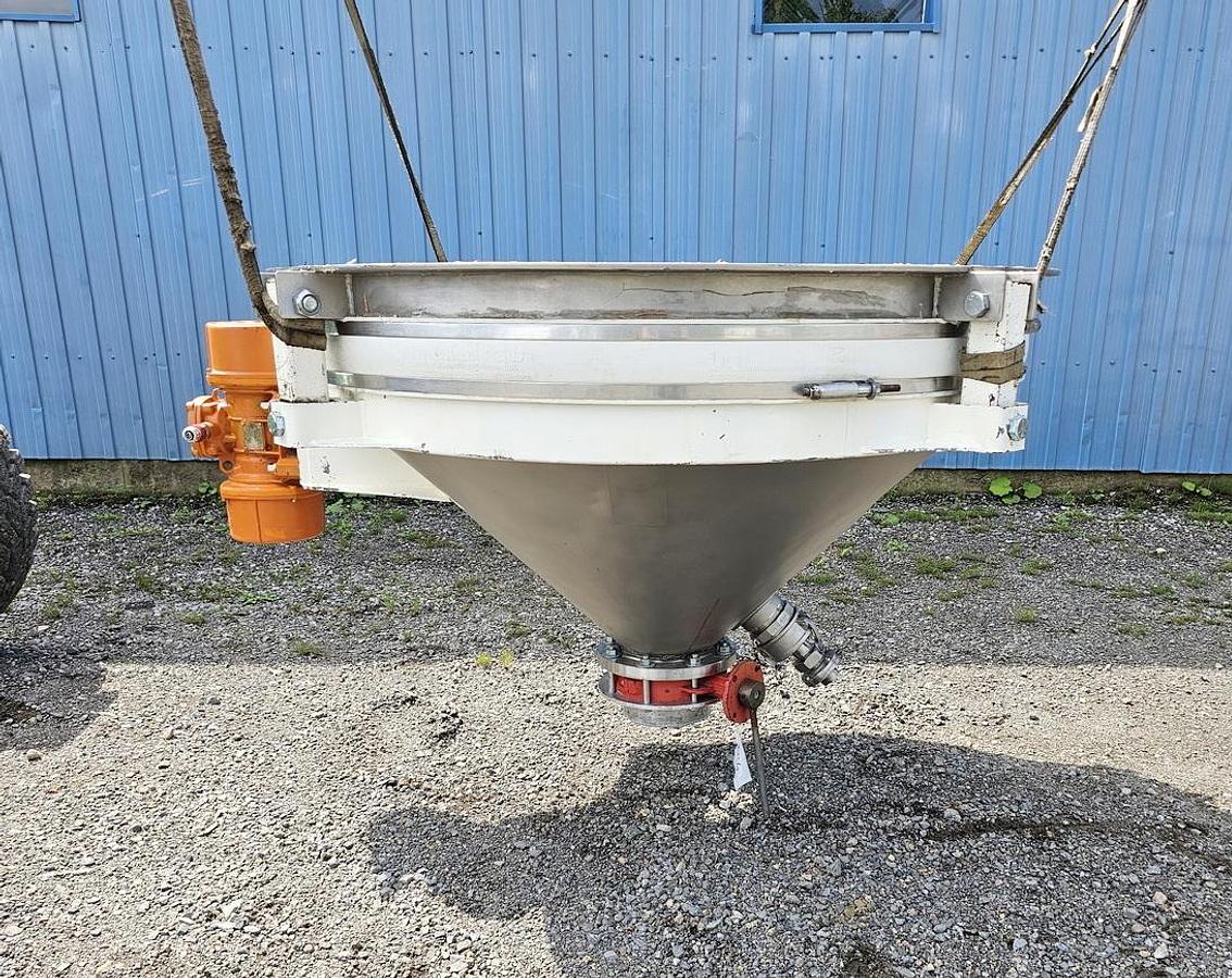 Used Used 150 Gallon Vibrating Hopper, 20 Cu.ft., Stainless Steel