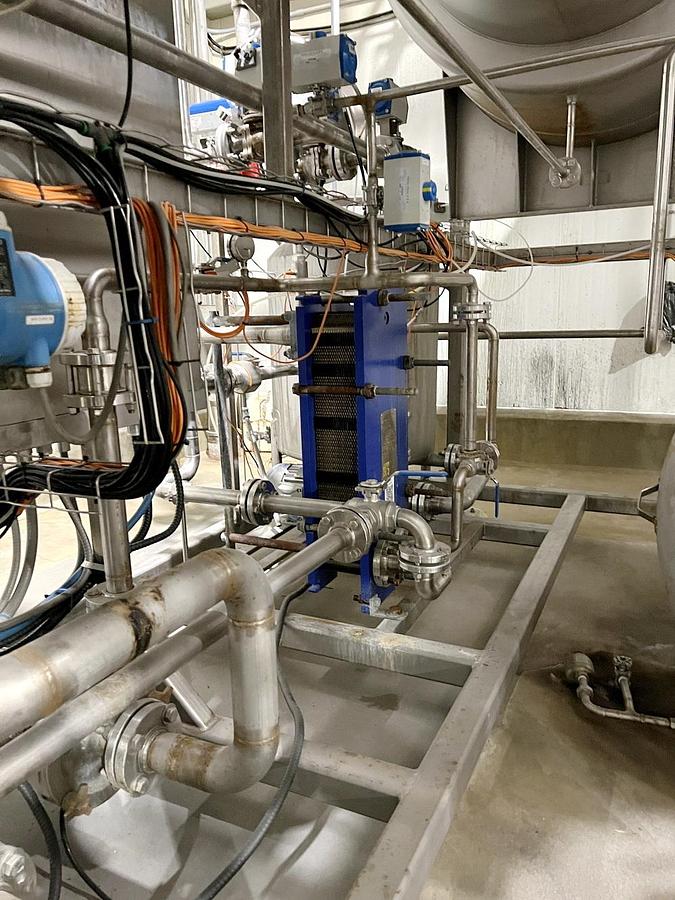 Used Used Caloris MVR Heated Forced Circulation Evaporator System