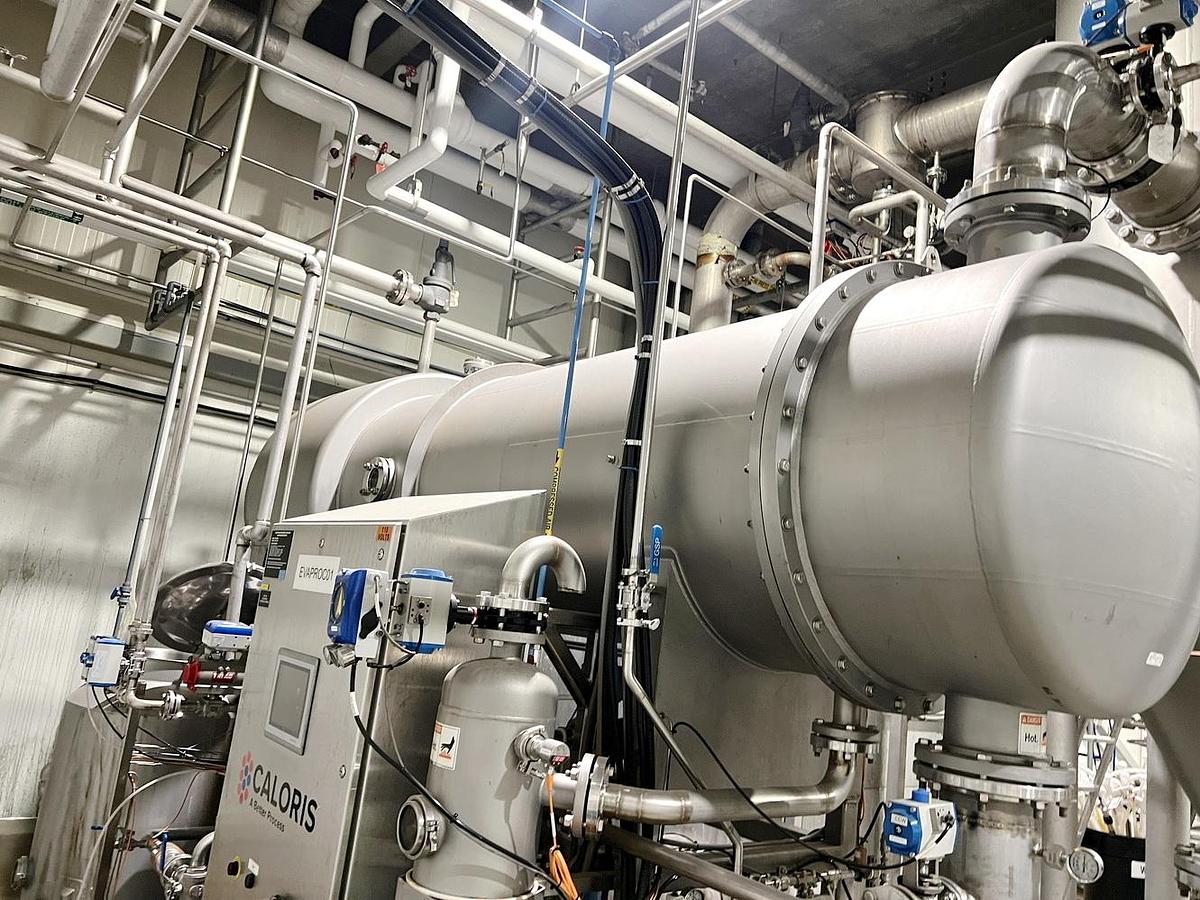 Used Used Caloris MVR Heated Forced Circulation Evaporator System