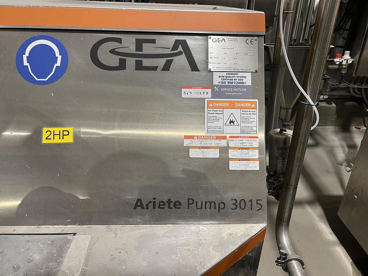 Used Used GEA Ariete 3015 Homogenizer 