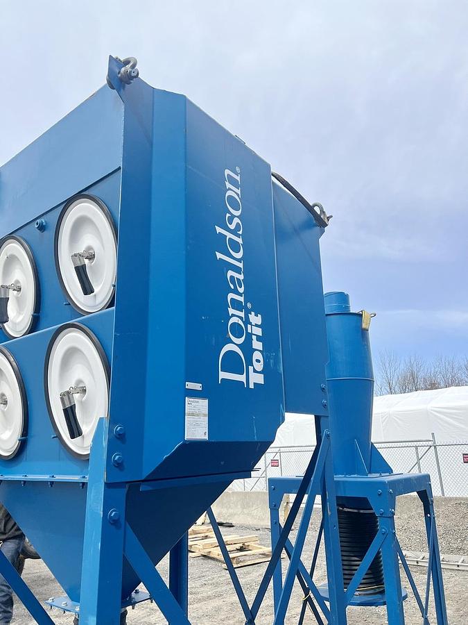 Used Used Donaldson Torit Dust Collector, Model DFO2.4, with Cyclone