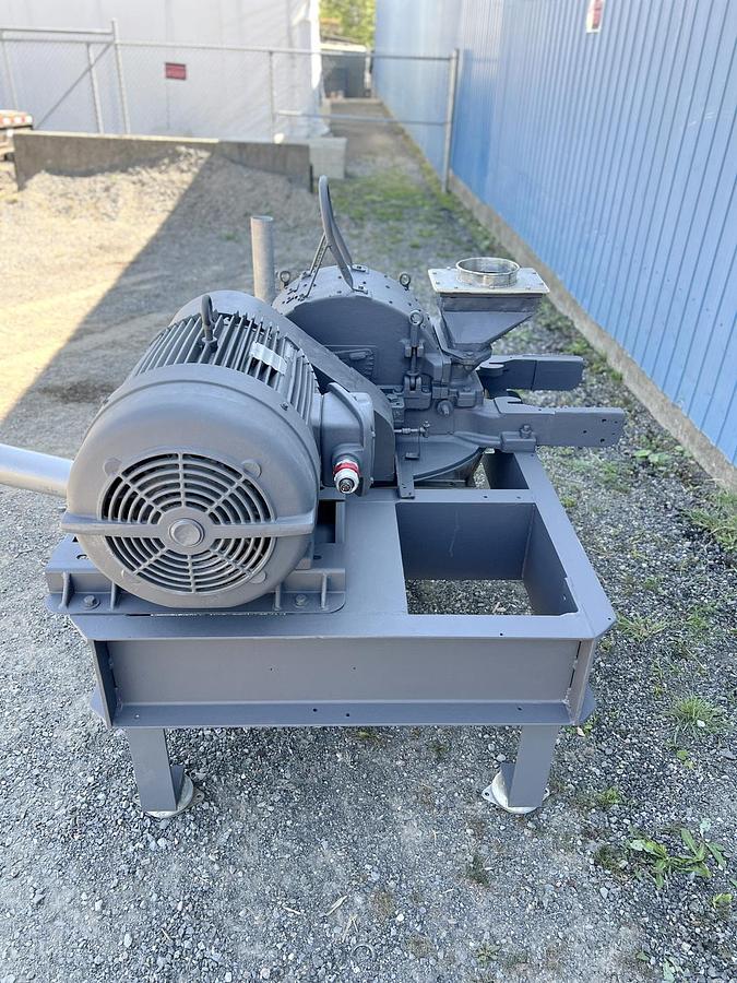 Used Used Mikro Pulverizer Hammermill, Swinging Hammers, 60 HP , With Screw Conveyor