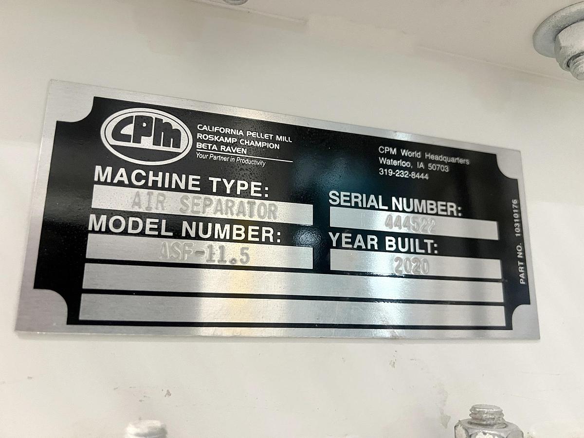 Used Used CPM Roskamp Champion 15 HP Hammermill, With Rotary Feeder & Air Separator