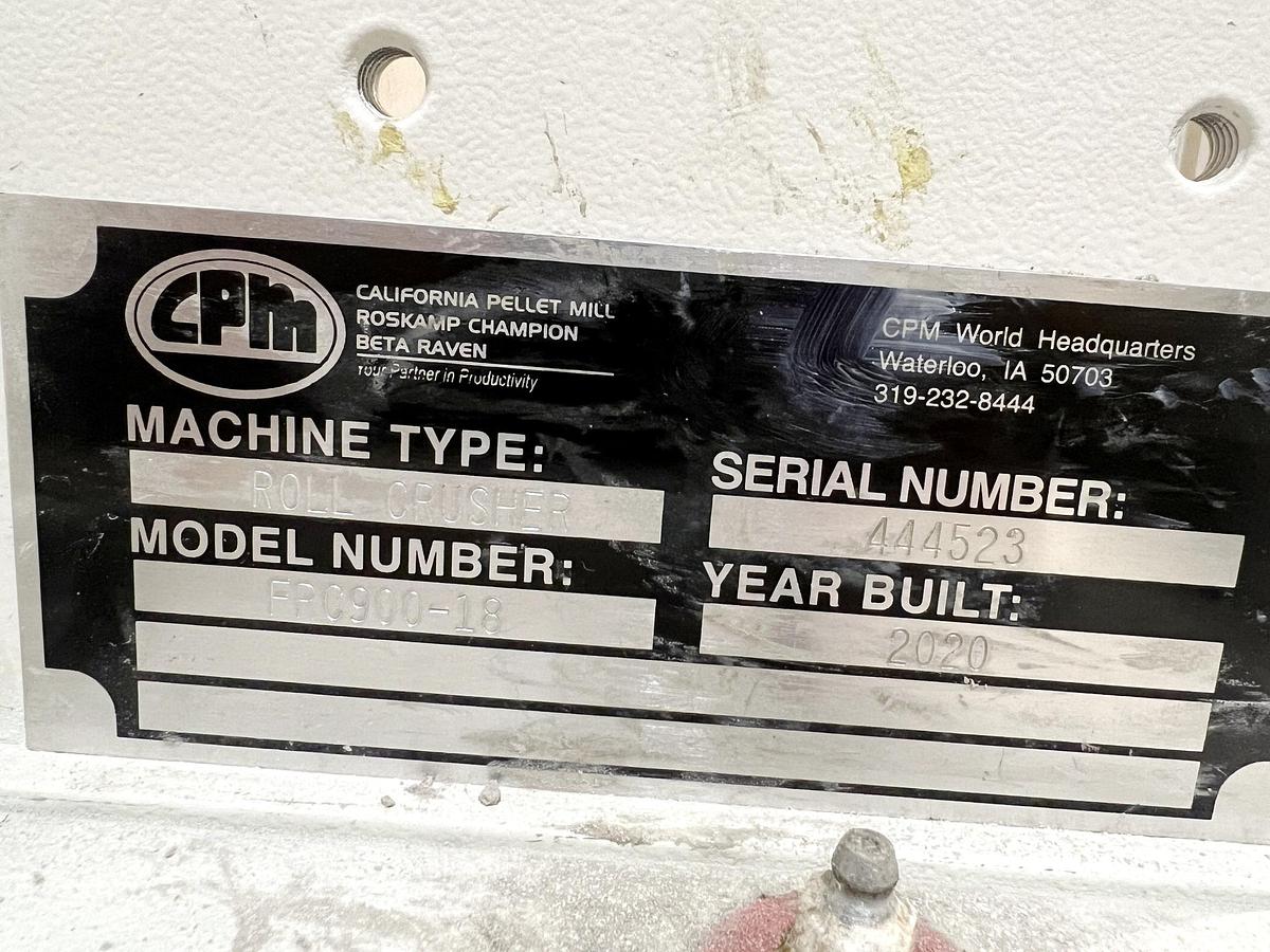 Used Used CPM Roskamp Champion Roll Crusher,  Model FPC900-18