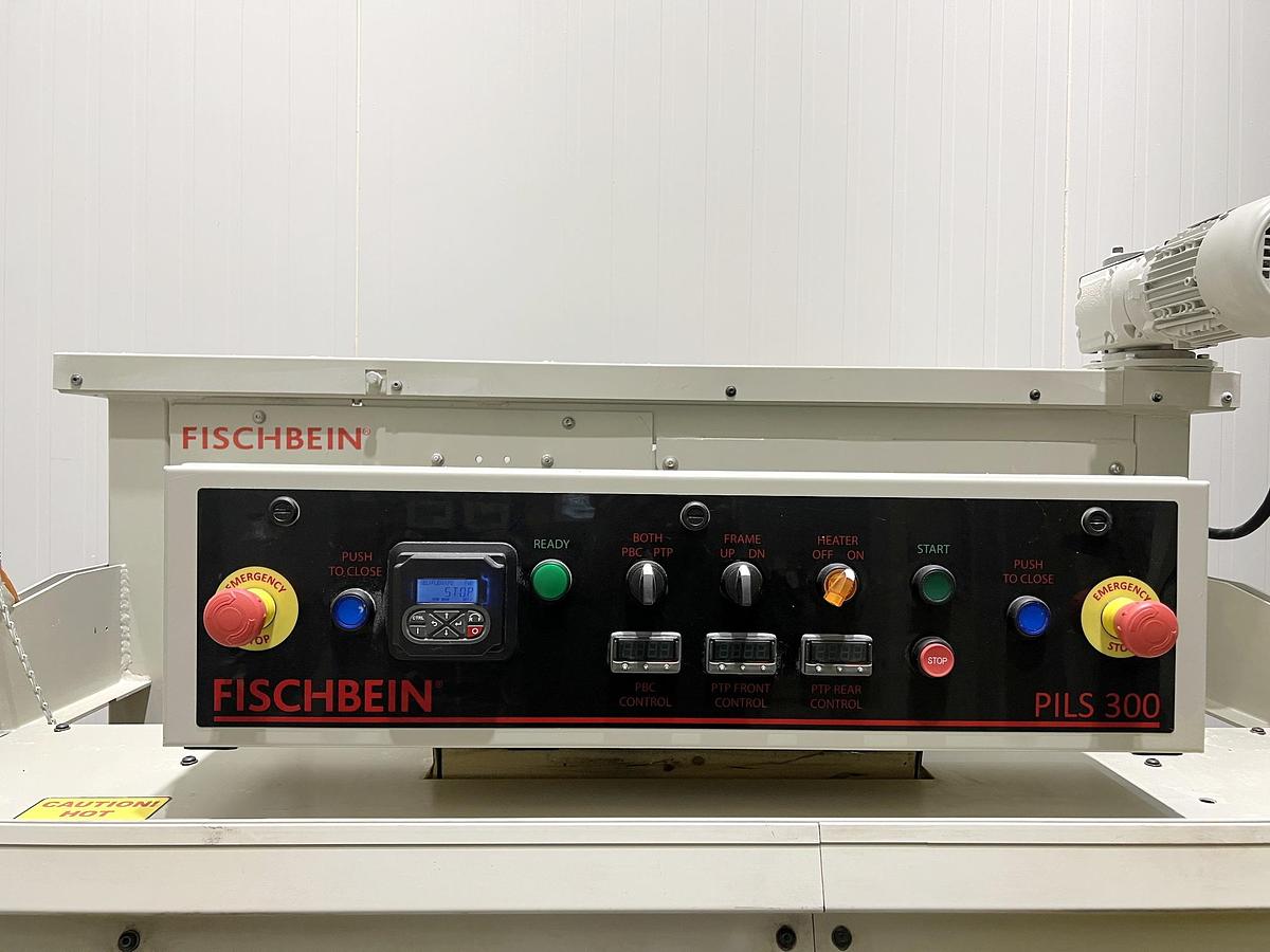 Used Used Fischbein Pinch Inner Liner Sealer, Model PILS 300, with Conveyor