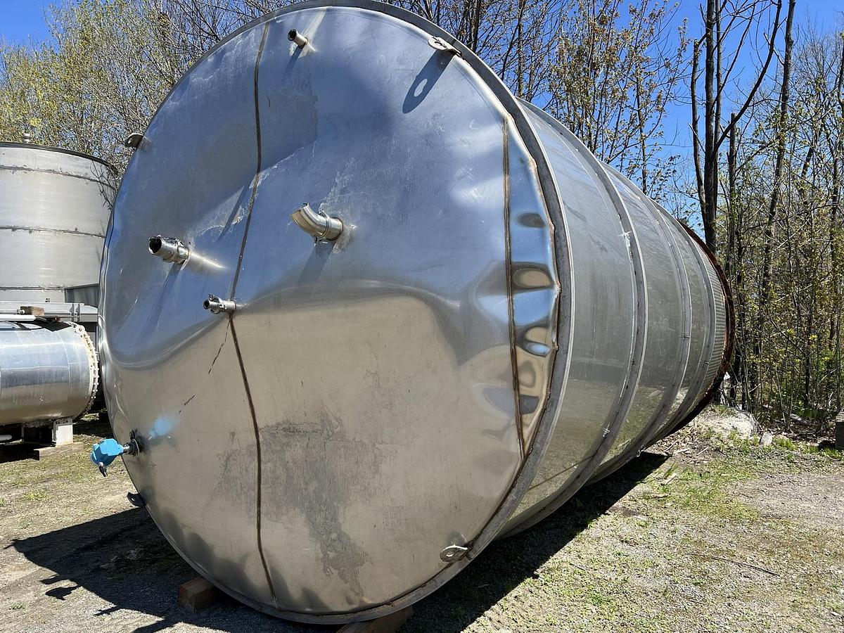 Used Used 15,000 Gallon Jacketed Tank, Stainless Steel