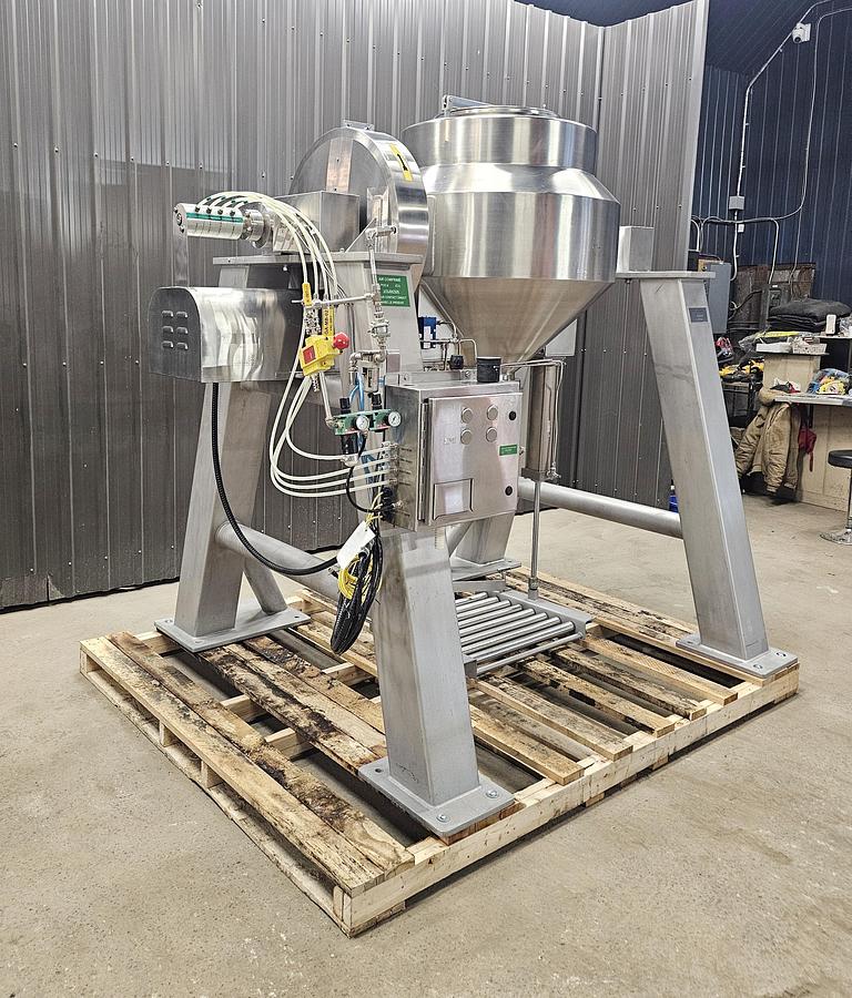 Used Used A&M Process Equipment Double Cone Blender, With Safety cage