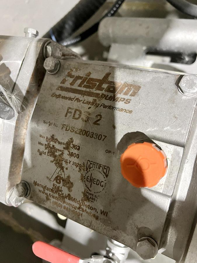 Used Used Fristam Twin Screw Pump, Model FDS2