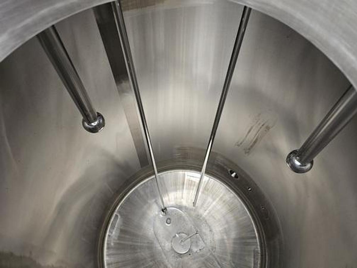 Used Used 550 Gallon Tank (Reactor), 316 Stainless Steel, Full Vacuum