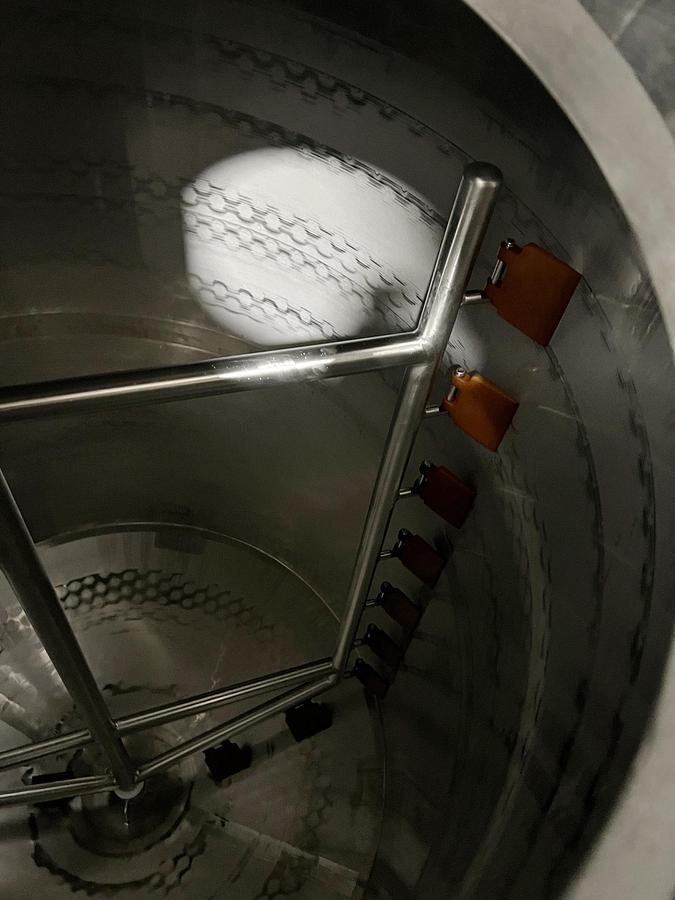 Used Used 1600 Gallon Jacketed Tank, Stainless Steel, With Scrape Agitation & Twin Screw Pump