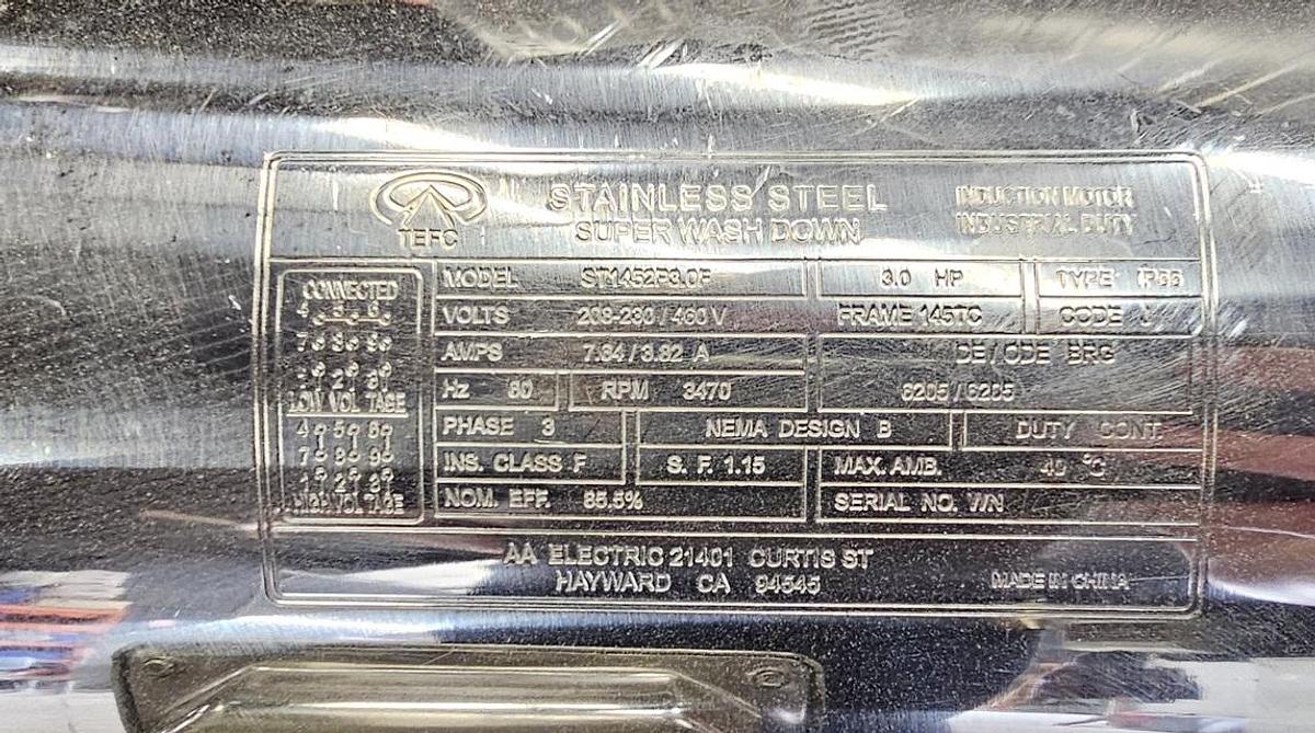 Used Used Rotosolver Homogenizer, 3 HP