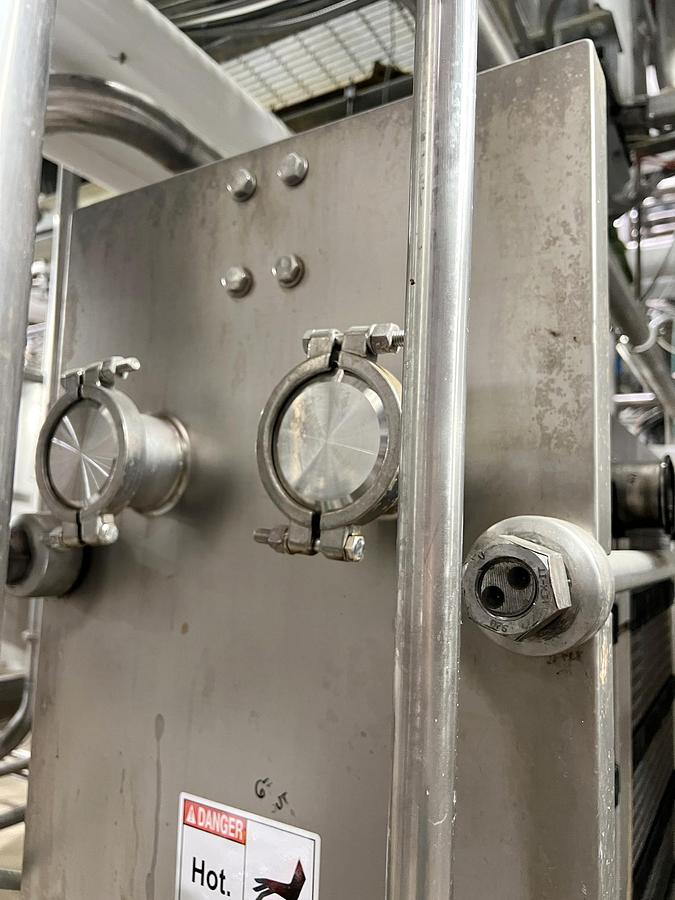 Used Used Alfa Laval Plate Heat Exchanger, Model Front8-FRD, 1182.1 Sq.ft