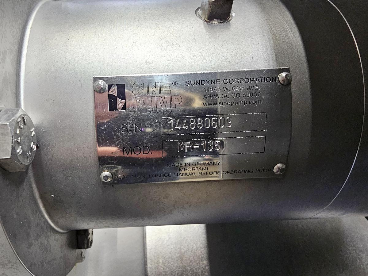 Used Used Sine Lobe Pump, Model 135, with Scale