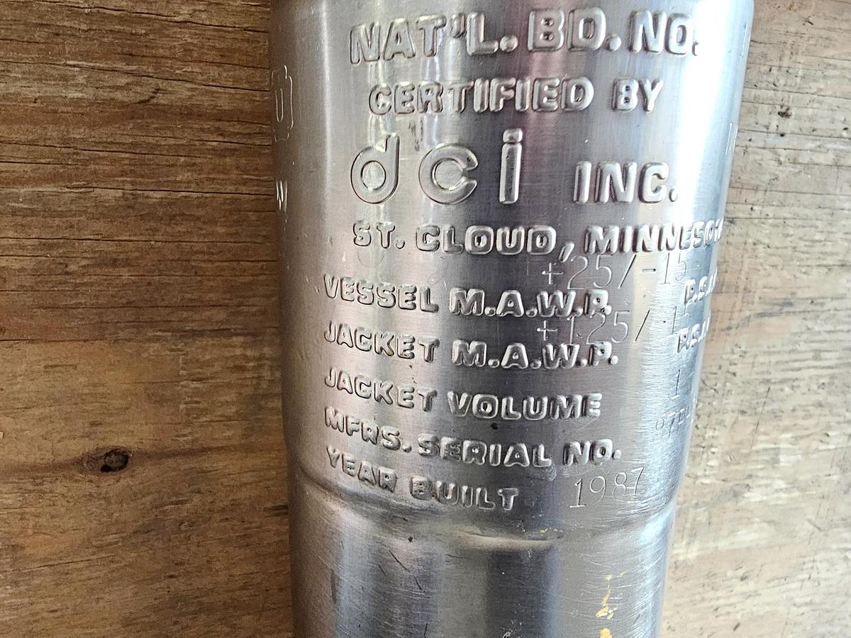 Used Used 70 Gallon Jacketed Tank (Reactor), Stainless Steel, With Mixer