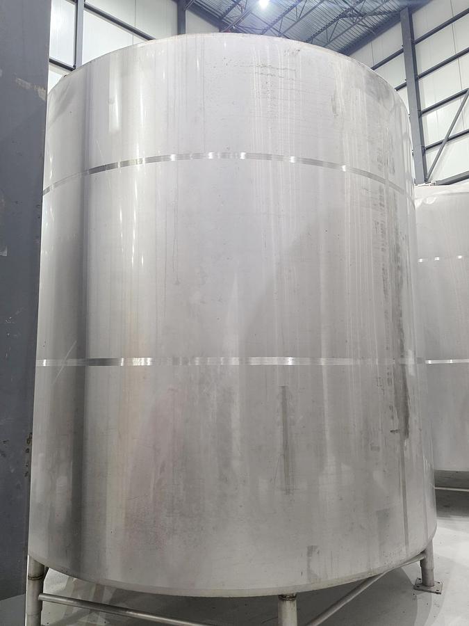 Used Used 7500 Gallon DCI Jacketed Tank, 304 Stainless Steel